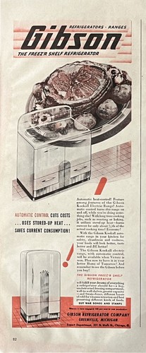 Vtg print 1944 gibson - print,