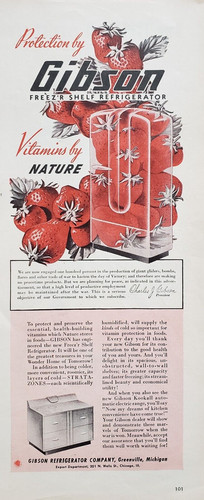 1944 gibson freez shelf - 1944,