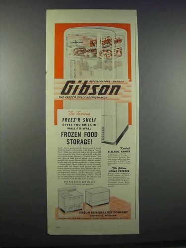 1945 gibson freez shelf - 1945, freez'r